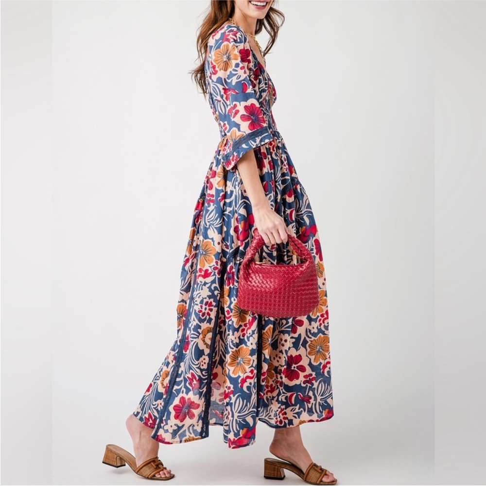 Free People Dixie Printed Floral Maxi Dress - Picture 4 of 9